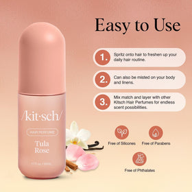 Kitsch Hair Perfume Tula Rose 50mL close-up of spray nozzle