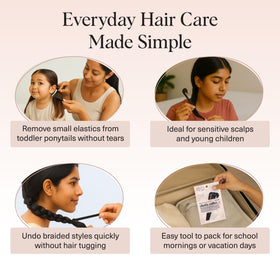 Kitsch Hair Tie Cutter Tool Set - Black, eco-friendly materials