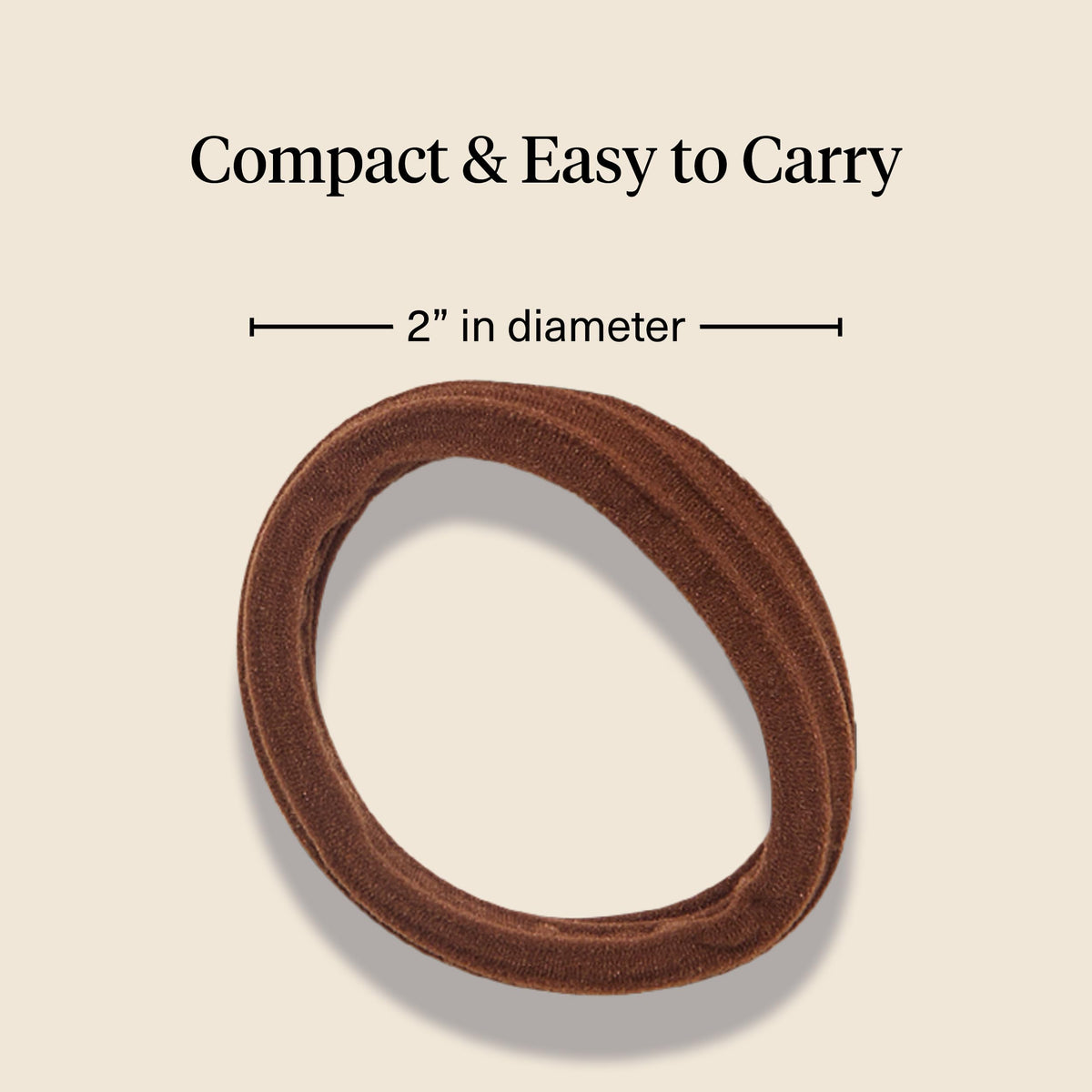 Kitsch hair ties showing stretch capability