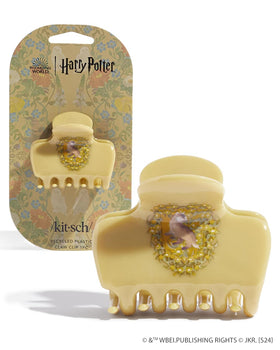 Kitsch Harry Potter Hufflepuff jumbo hair clip front view