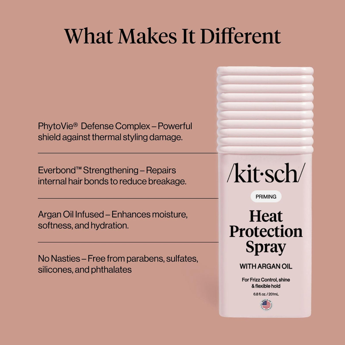 Kitsch Heat Protection Spray side view showing nozzle