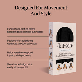 Kitsch heatless curling headband packaging