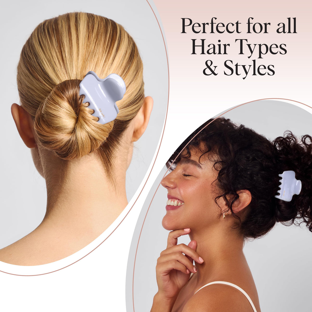 Kitsch Hydrangea Breeze Hair Clip in a travel bag