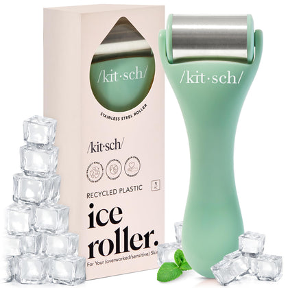 Kitsch Ice Roller for Face in mint colour front view