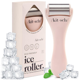 Kitsch Ice Roller for Face in pink, front view
