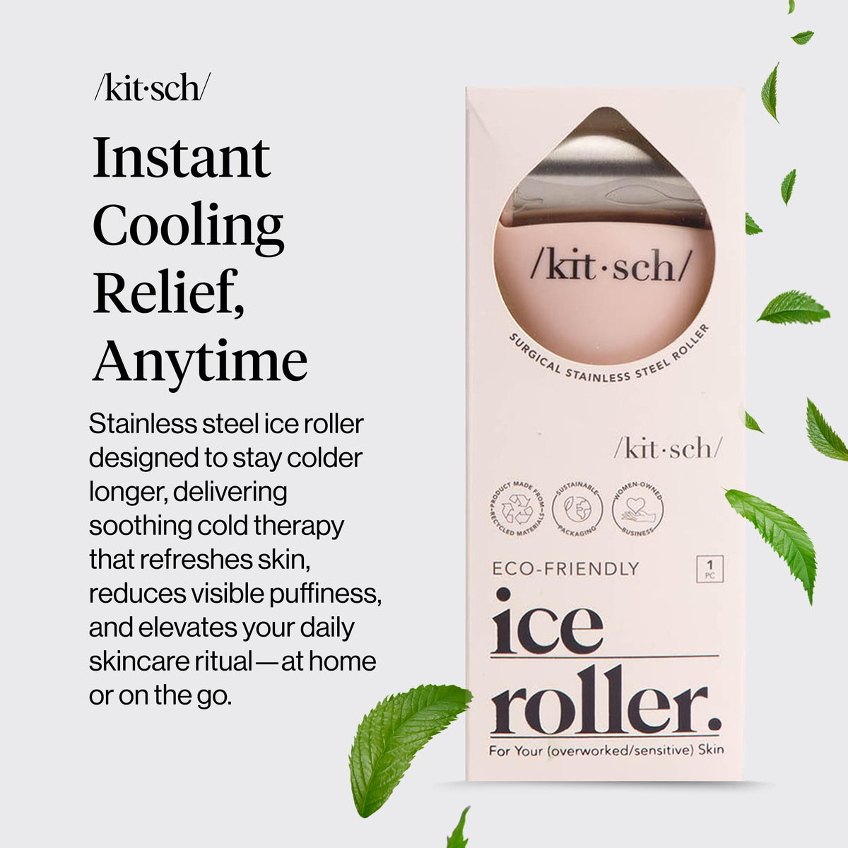 Kitsch Ice Roller for Face with packaging