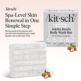 Kitsch Jojoba Beads Exfoliating Body Wash Bar packaging
