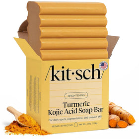 Kitsch Kojic Acid Soap Bar with Turmeric front view