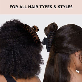Kitsch Large Hair Clips in use holding a messy bun