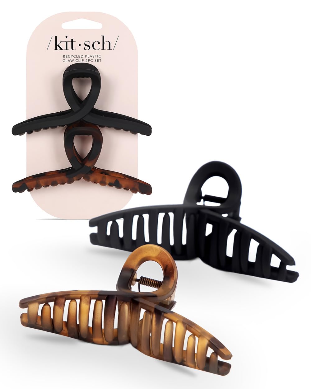 Kitsch Large Loop Hair Clips close-up showing detail
