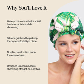Kitsch Luxury Shower Cap showcasing its stylish design