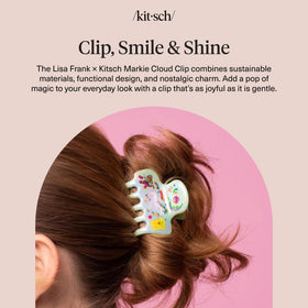 Kitsch Medium Cloud Hair Clip in use during a casual outing
