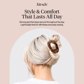 Kitsch Medium Flat Claw Clip in a lifestyle setting
