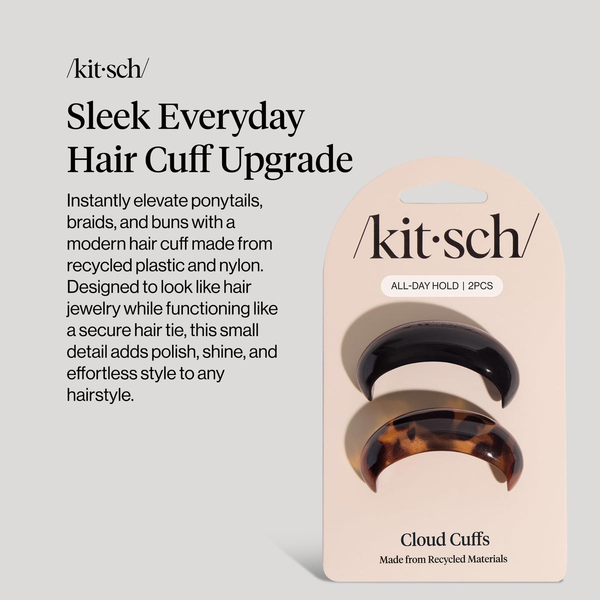 Kitsch Medium Hair Cuffs in packaging