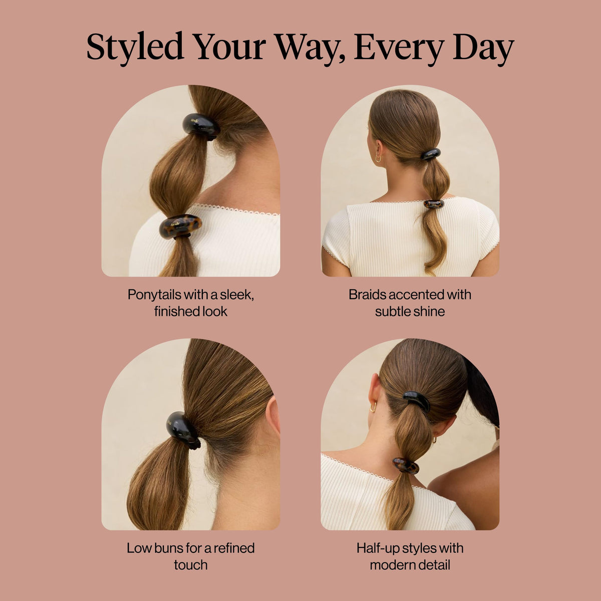 Kitsch Medium Hair Cuffs lifestyle scene
