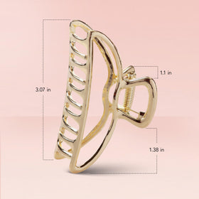 Kitsch metal hair clip showcasing arch and loop design