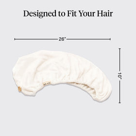 Kitsch Microfiber Hair Towel Wrap being used on wet hair
