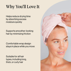 Kitsch Microfiber Hair Towel Wrap close-up of elastic loop