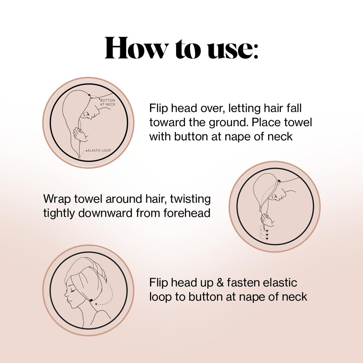Kitsch Microfiber Hair Towel Wrap displayed with travel essentials