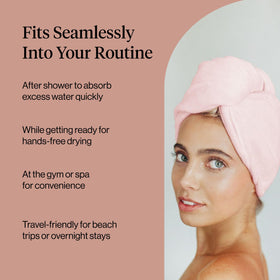 Kitsch Microfiber Hair Towel Wrap folded neatly