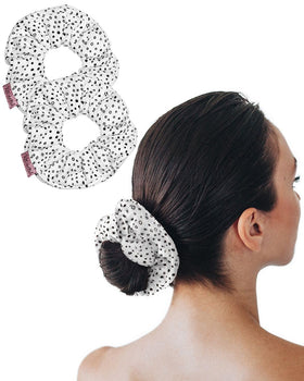 Kitsch Microfiber Quick-Dry Hair Towel Scrunchie displayed with other hair accessories