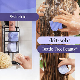 Kitsch Purple Shampoo bar with biotin ingredients