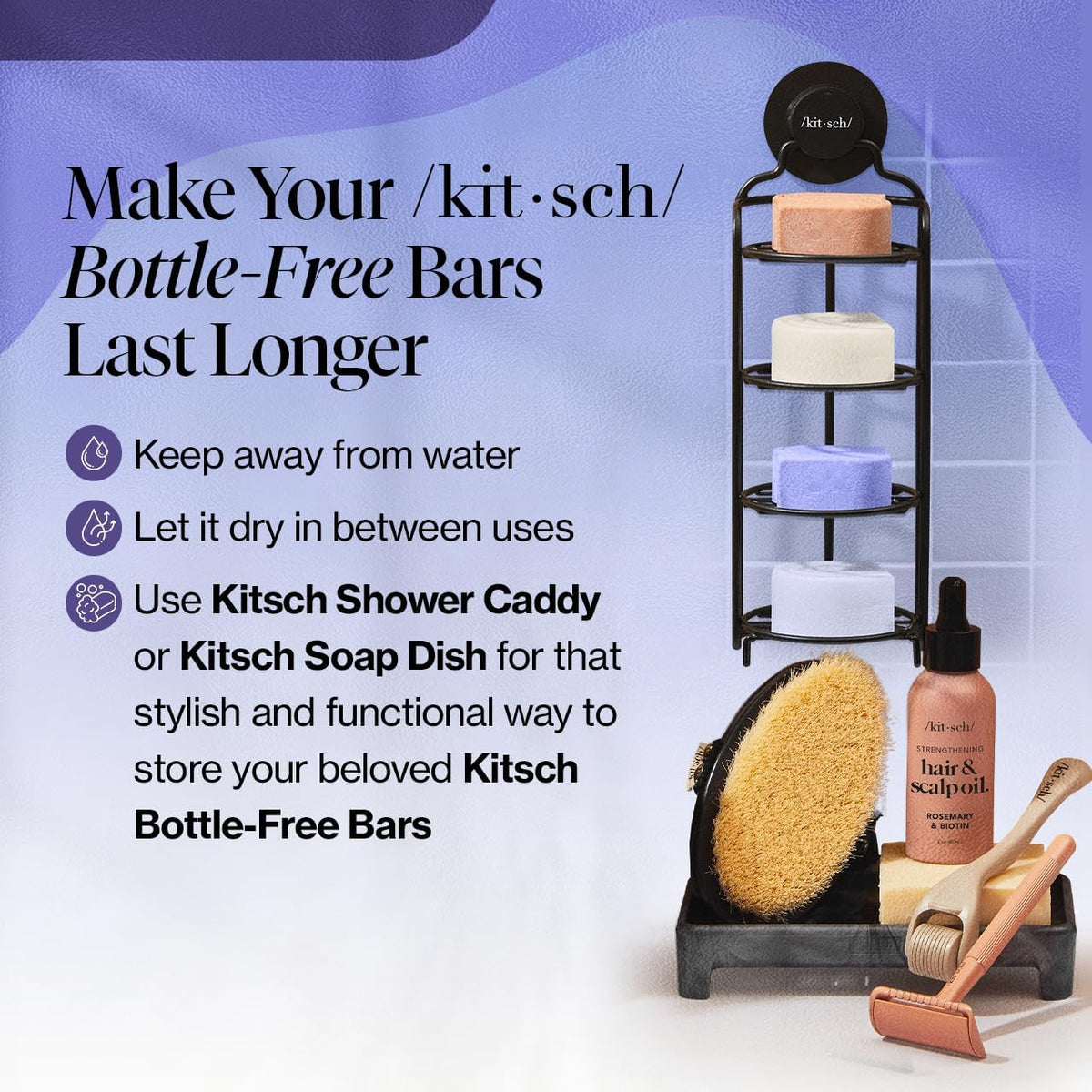 Kitsch Purple Shampoo & Conditioner Set in a gift box