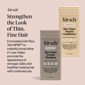 Kitsch Rice Water Conditioner application on hair