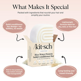 Kitsch Rice Water Conditioner Bar in use