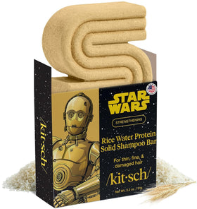 Kitsch Rice Water Shampoo Bar C-3PO design front view