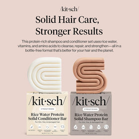 Kitsch Rice Water Solid Conditioner bar close-up