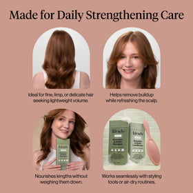 Kitsch Rosemary & Biotin Conditioner application on hair