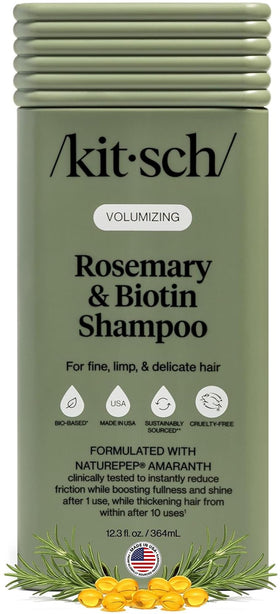 Kitsch Rosemary & Biotin Shampoo 12.3 oz front view
