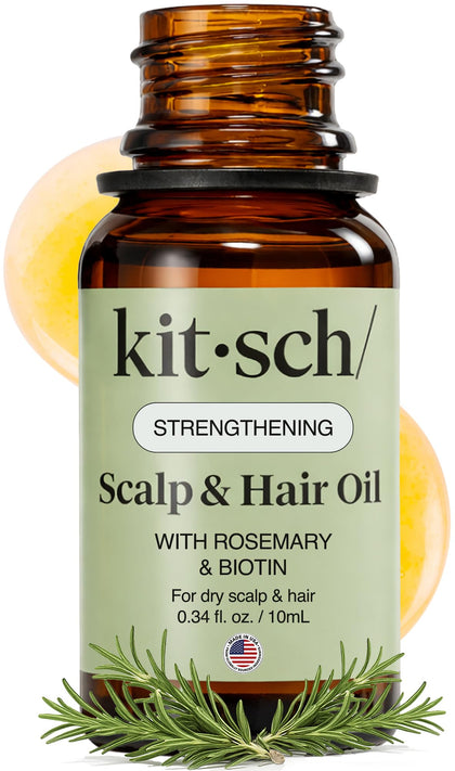 Kitsch Rosemary Oil for Hair Growth 10mL bottle front view