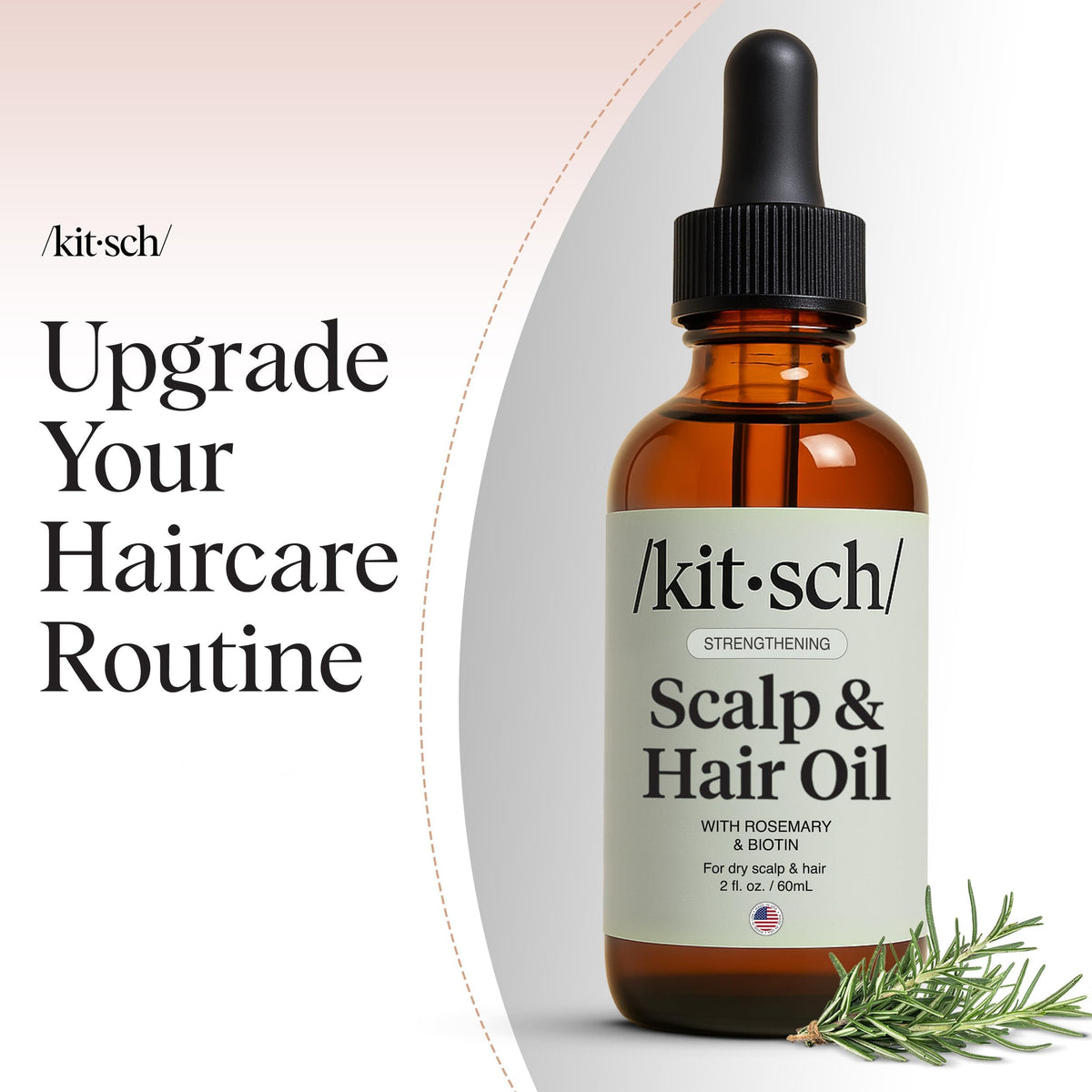 Kitsch Rosemary Oil for Hair Growth 60mL back view