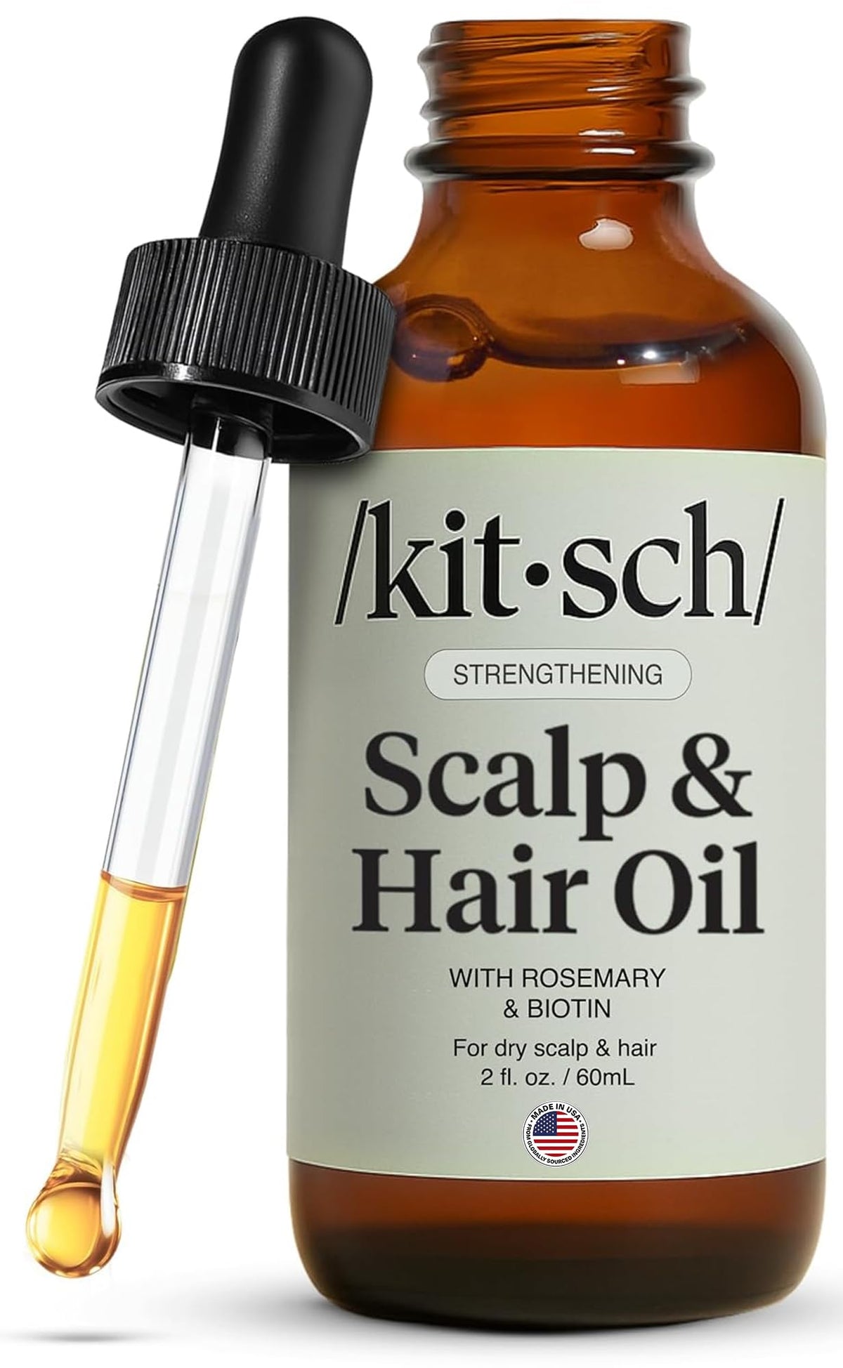 Kitsch Rosemary Oil for Hair Growth 60mL front view