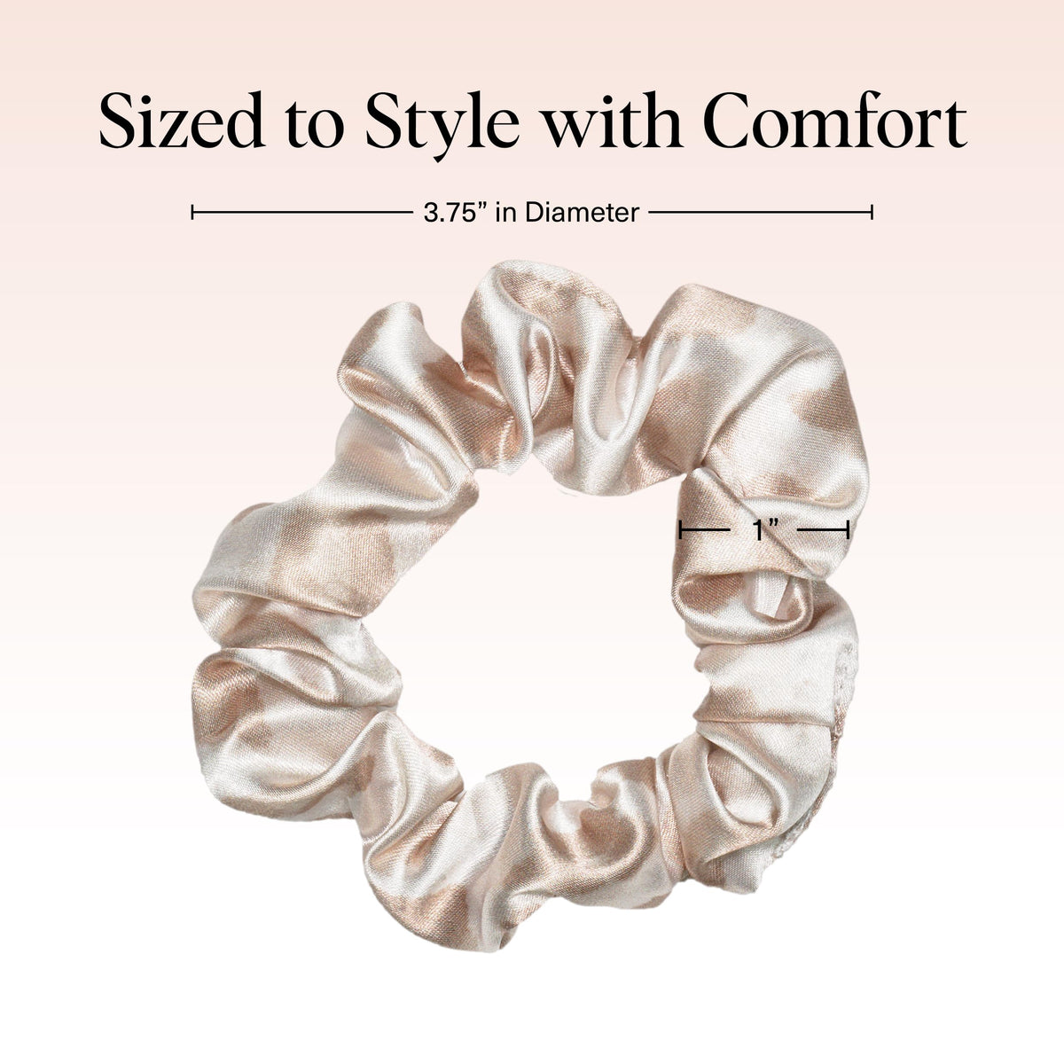 Kitsch satin scrunchies in a stylish arrangement