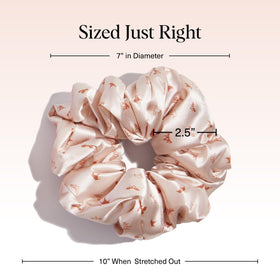 Kitsch Satin Scrunchies in a stylish hair bun
