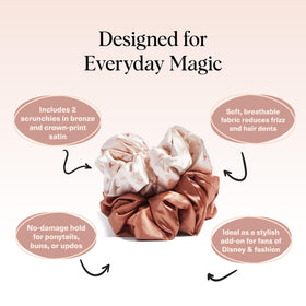 Kitsch Satin Scrunchies worn on wrist as bracelet