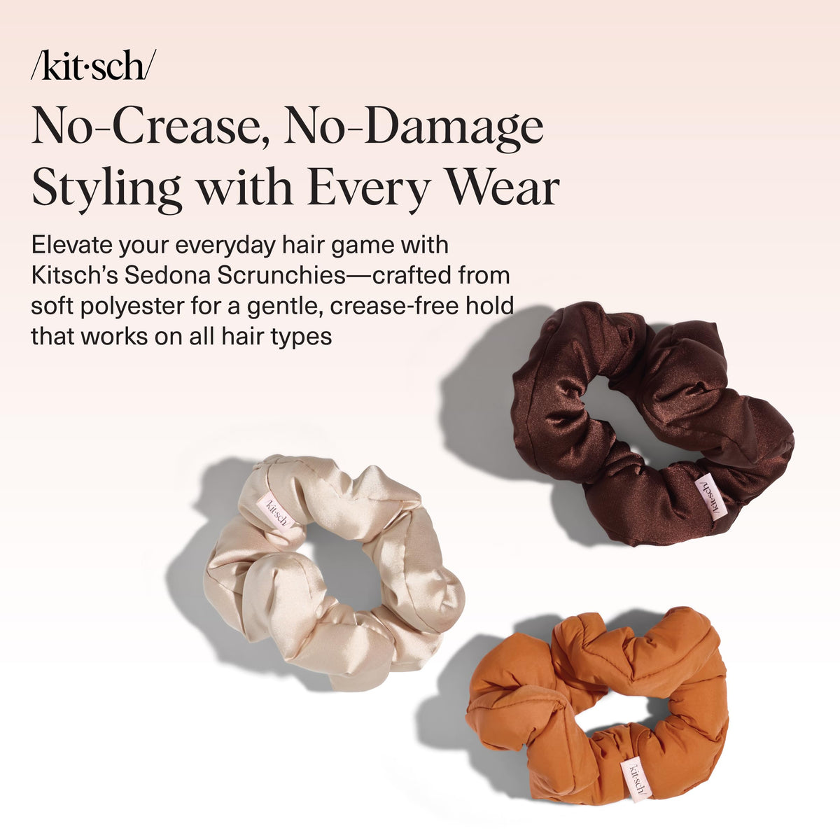 Kitsch Sedona Scrunchies 3pcs displayed on a table