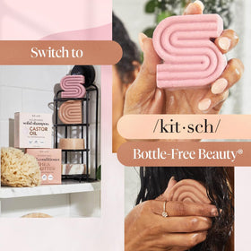 Kitsch Shea Butter Conditioner Bar in a bathroom setting