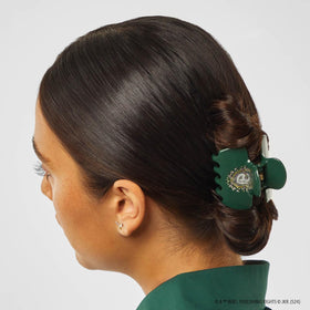 Kitsch Slytherin Jumbo Hair Clip side view showing grip