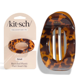 Kitsch Small Flat Claw Clip on a vanity with other hair accessories