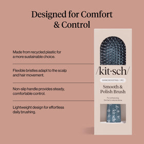 Kitsch Smooth & Polish Hair Brush side view