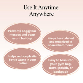 Kitsch Soap Saver Bag showcasing quick-dry mesh design