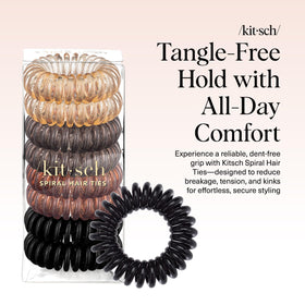 Kitsch Spiral Hair Ties coiled design close-up