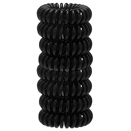 Kitsch Spiral Hair Ties in a travel pouch