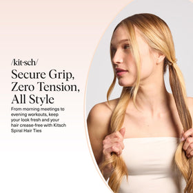 Kitsch Spiral Hair Ties next to summer accessories