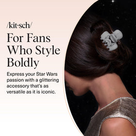 Kitsch Stormtrooper Medium Hair Clip close-up showing grip