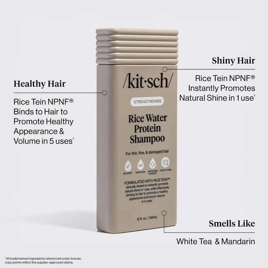 Kitsch Strengthening Rice Water Shampoo side view